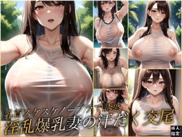 驚きの展開が物語の真実を暴く！乳首スケスケノーブラで誘惑 淫乱爆乳妻の汗だく交尾