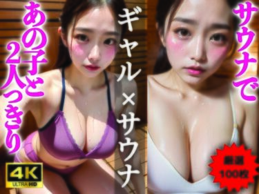 あなたを包み込む美しさの光の調和！【AIグラビア写真集】ギャル×サウナ100選 ＃83