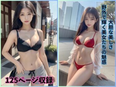 あなたの心を解き放つ美しさの輝き！大胆な美しさ: 野外で輝く美女たちの魅惑