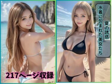 美が息づく瞬間を捉えて！夏の誘惑: 水着に包まれた美女たち