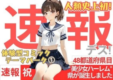 美しさが広がる心の中の無限の可能性！【速報です！】人類史上初！！純粋培養された33万人『美少女ハーレム県』が誕生しました！！！-体験型コミック・テーマパークOpen-