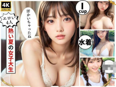 予想外の展開が待ち受けている！【女子大生4人】巨乳美女たちと夏デートからSEXまで厳選収録！