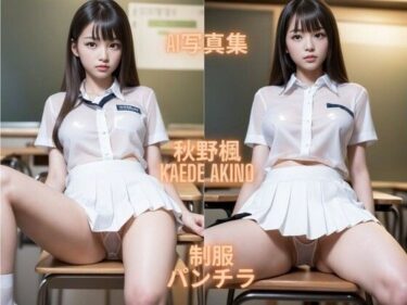 美しさの重なりが生む奇跡！AI写真集 秋野楓 Kaede Akino 制服パンチラ