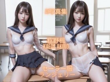 美しさが引き起こす心の変化！AI写真集 秋野楓 Kaede Akino セーラー服ランジェリー