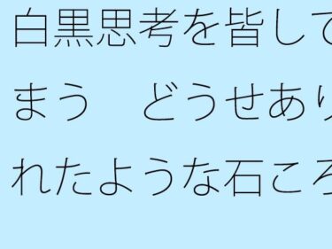 あなたの感覚を揺さぶる美しい調和！【無料】白黒思考を皆してしまう  どうせありふれたような石ころと草むらの地面に着地するのなら