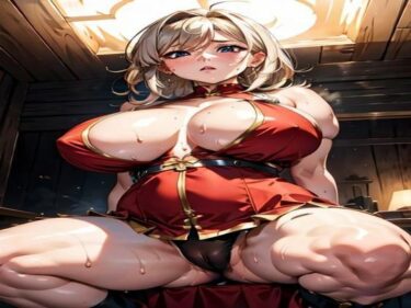 幻想的な世界を照らす美しい輝き！爆乳AIスクワット1