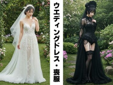 あなたの感覚を揺さぶる美しい調和！ウエディングドレス・喪服