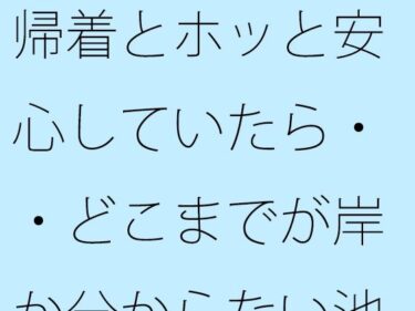 美の極みを表現した一作！【無料】帰着とホッと安心していたら・・どこまでが岸か分からない池のような湖で