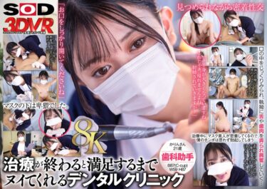 美しさが導く静かな心の調和！【VR】【8K】マスク美人の歯科助手が治療が終わるとヌイてくれる。かりんさん（21）