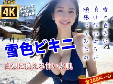 あなたを引き寄せる美しさの時間の流れ！【高画質】雪色ビキニ。白銀に映える甘い素肌〜かわいくてセクシーなAI写真集vol.24（全280ページ）