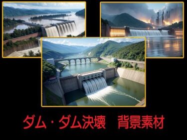 あなたを魅了する美の輝き！ダム・ダム決壊  背景素材