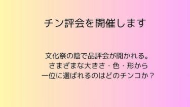 あなたを魅了する物語の幕開け！チン評会を開催します