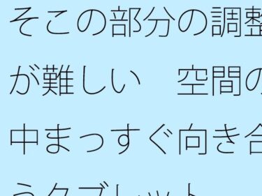 美しさの波が心を満たす瞬間！そこの部分の調整が難しい  空間の中まっすぐ向き合うタブレット