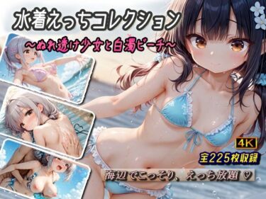 あなたの心を癒す美しさの光！水着えっちコレクション〜ぬれ透け少女と白濁ビーチ〜
