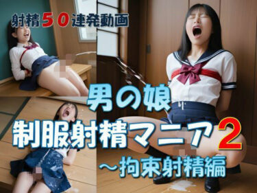 美しさが描く無限の時間の中で！男の娘  制服射精マニア2  〜拘束射精編