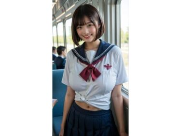 あなたの心に輝く美の軌跡！Gカップリカちゃん通学バスで露出しちゃう