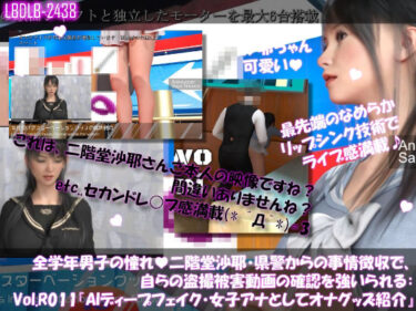 あなたを包み込む美の力！【△100●100】学業成績学年一位の二階堂沙耶・県警からの事情聴取で、自らの盗撮被害動画の確認を強いられる:Vol.R011『沙耶のAIディープフェイク・女子アナとして女性向けオナニーグッズの紹介』